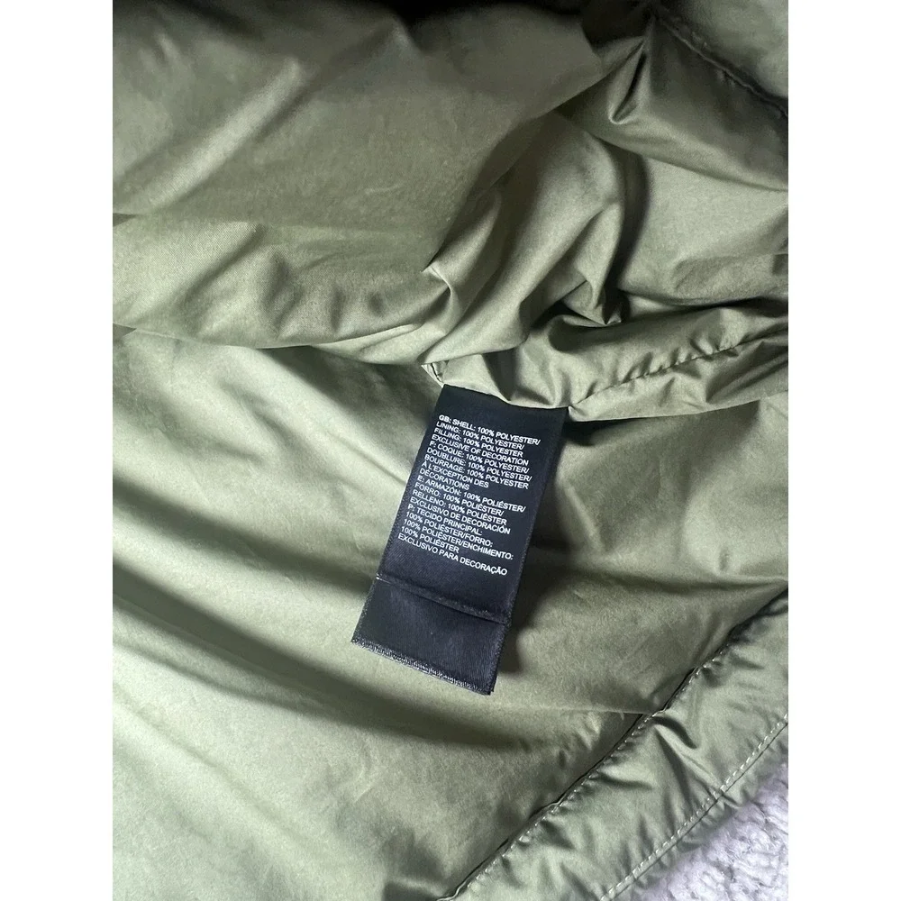 The North Face Everyday Insulated Puffer Jacket Burnt Olive Green Size XXL‎